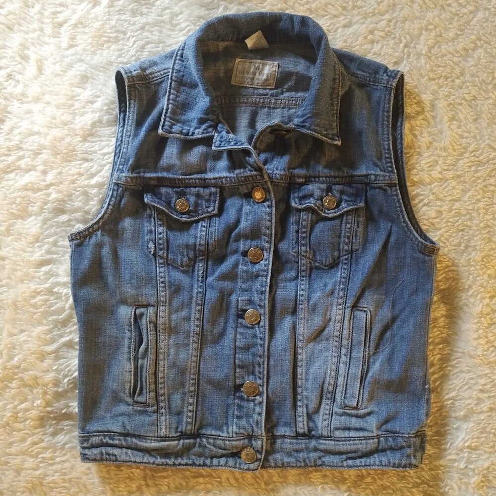 J. Crew denim vest